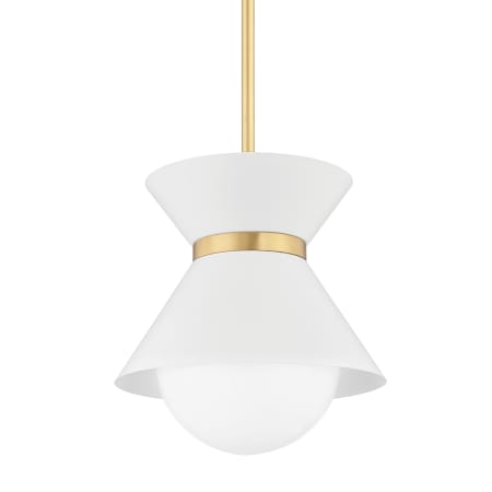 A large image of the Troy Lighting F8620 Soft White / Patina Brass