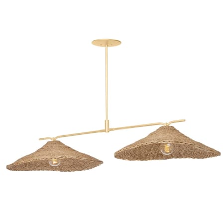 A large image of the Troy Lighting F8755 Vintage Gold Leaf