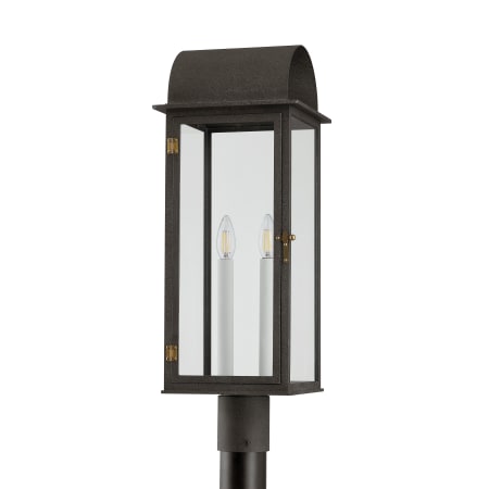 A large image of the Troy Lighting P2225 French Iron / Patina Brass