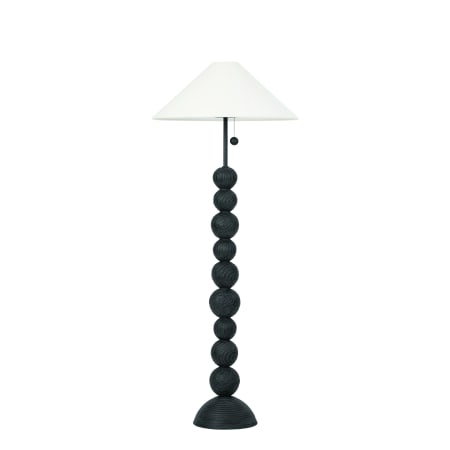 A large image of the Troy Lighting PFL1564 Forged Iron / Ceramic Black Motif