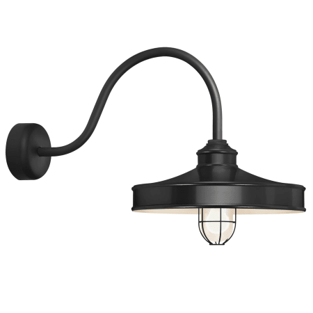 Troy Rlm Lighting Nc16mfggbk3ll30 Black Nostalgia Single Light 18 A Large Image Of The Troy Rlm Lighting Nc16mfgg3ll30 Black