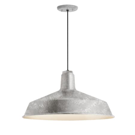 Troy Rlm Lighting 5drs16mga Bc Galvanized Standard 16 Wide Single A Large Image Of The Troy Rlm Lighting Rs16m Bc Galvanized