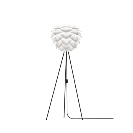 A large image of the UMAGE 02007 Silvia Freestanding White with Black Floor Tripod