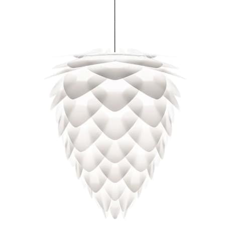 A large image of the UMAGE 02017 Conia Hanging White with Black Canopy