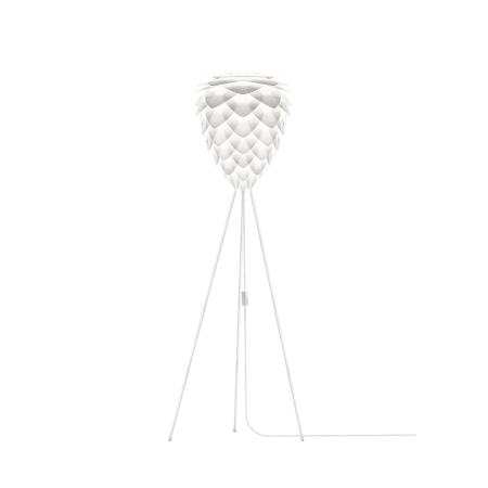 A large image of the UMAGE 02017 Conia Freestanding White with White Floor Tripod