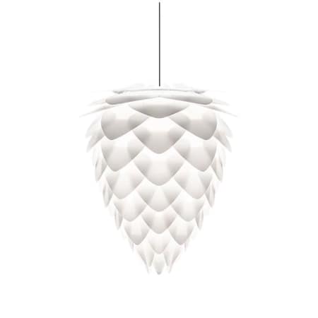 A large image of the UMAGE 02019 Conia Mini Hanging White with Black Canopy