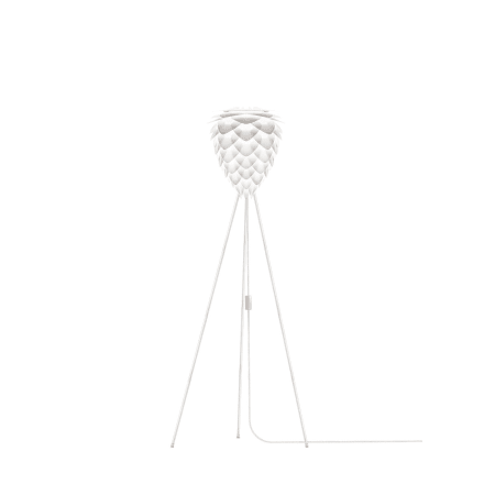 A large image of the UMAGE 02019 Conia Mini Freestanding White with White Floor Tripod