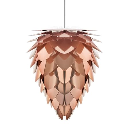 A large image of the UMAGE 02032 Conia Hanging Copper with Black Canopy