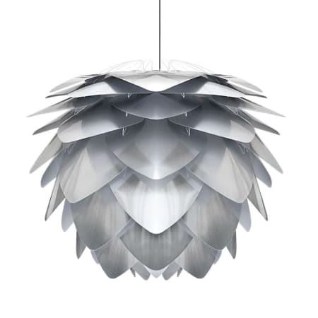 A large image of the UMAGE 02053 Silvia Hanging Steel with Black Canopy