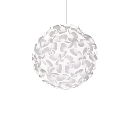 A large image of the UMAGE 02064 Lora Hanging White with Black Canopy
