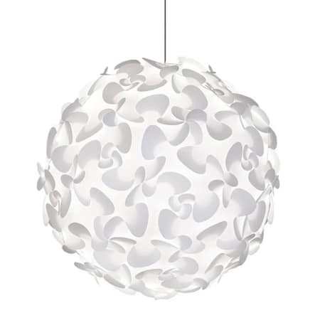 A large image of the UMAGE 02065 Lora XL Hanging White with Black Canopy