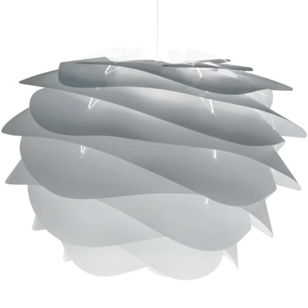A large image of the UMAGE 02079 Carmina Mini Hanging Misty Grey with White Canopy