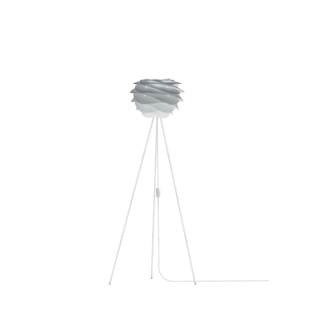 A large image of the UMAGE 02079 Carmina Mini Freestanding Misty Grey with White Floor Tripod