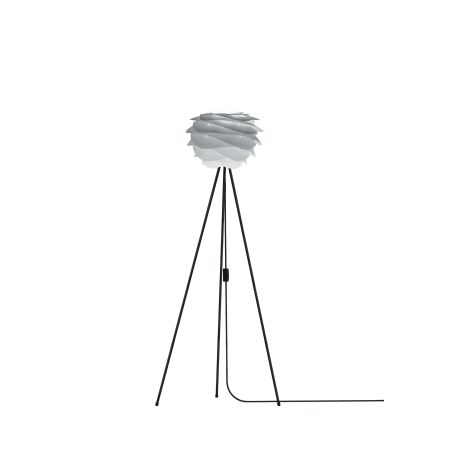 A large image of the UMAGE 02079 Carmina Mini Freestanding Misty Grey with Black Floor Tripod