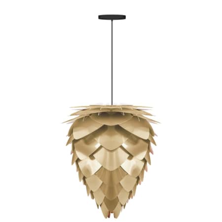 A large image of the UMAGE 2095 Conia Mini Hanging Brushed Brass with Black Cord