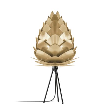 A large image of the UMAGE 2095 Conia Tabletop Brushed Brass with Black Base
