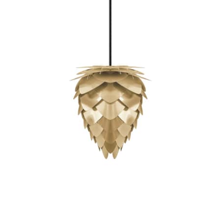 A large image of the UMAGE 2096 Conia Mini Plug In Brushed Brass with Black Base