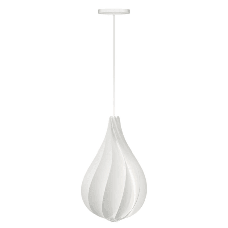 A large image of the UMAGE 2102 Alva Hanging White with White Cord