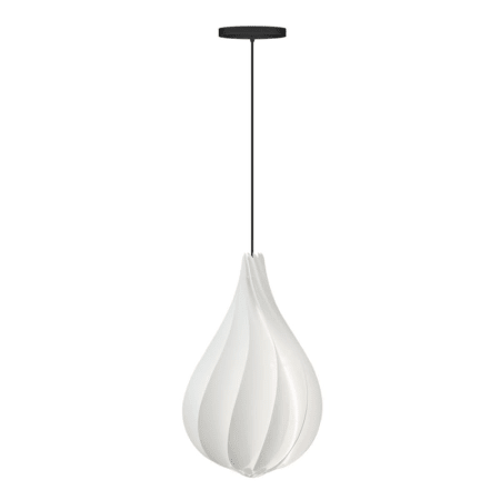 A large image of the UMAGE 2102 Alva Hanging White with Black Cord