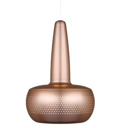 A large image of the UMAGE 02050 Clava Hanging Copper with White Canopy