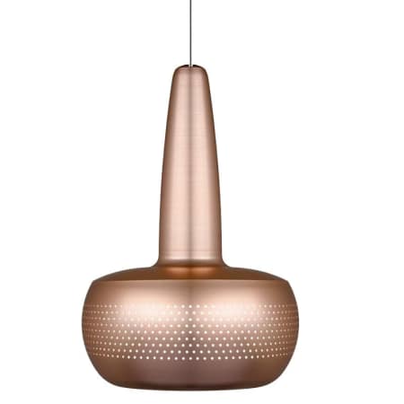 A large image of the UMAGE 02050 Clava Hanging Copper with Black Canopy