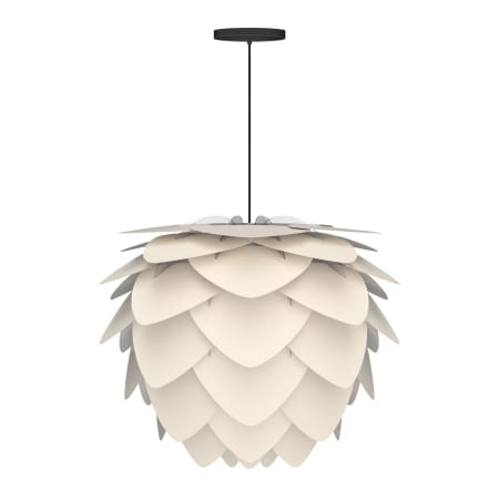 A large image of the UMAGE Aluvia Medium Hardwired Pendant Black / White