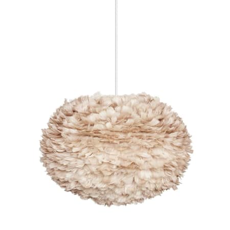 A large image of the UMAGE 3007 Eos Large Hanging Light Brown with White Cord