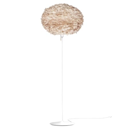 A large image of the UMAGE Eos Large Floor Lamp White / Brown