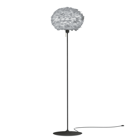 A large image of the UMAGE Eos Medium Floor Lamp Black / Grey