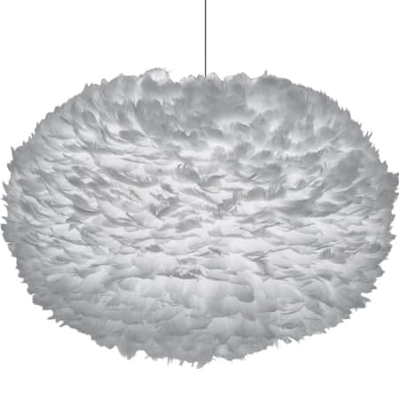 A large image of the UMAGE 02086 Eos XL Hanging Light Grey with Black Canopy