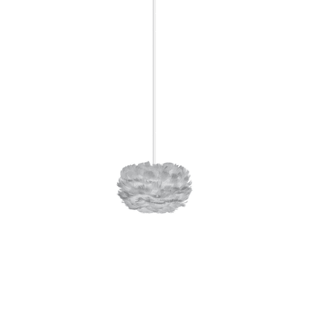 A large image of the UMAGE 3012 Eos Micro Plug-In Grey with White Cord