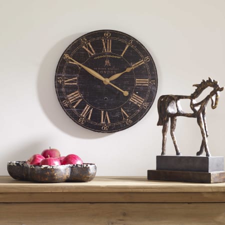 A large image of the Uttermost 6029 Bond Street Clock Lifestyle
