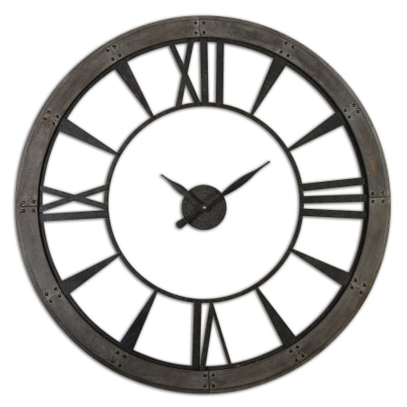 A large image of the Uttermost 06084 Oversized Ronan Clock on White Background