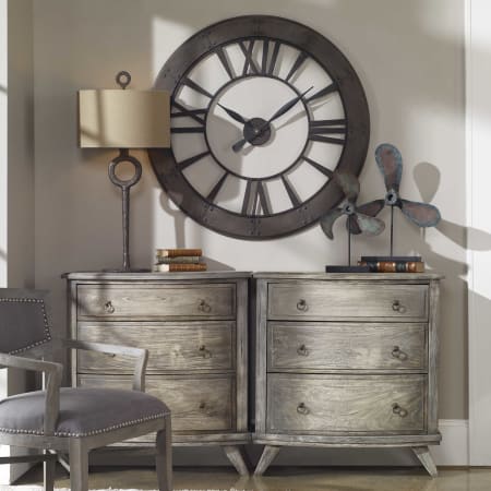 A large image of the Uttermost 06085 Lifestyle of Ronan Wall Clock 1