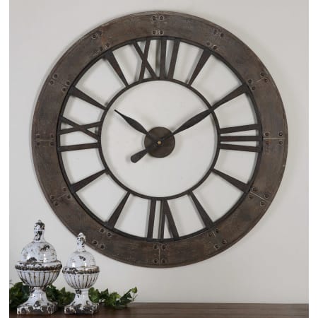 A large image of the Uttermost 06085 Lifestyle of Ronan Wall Clock 2