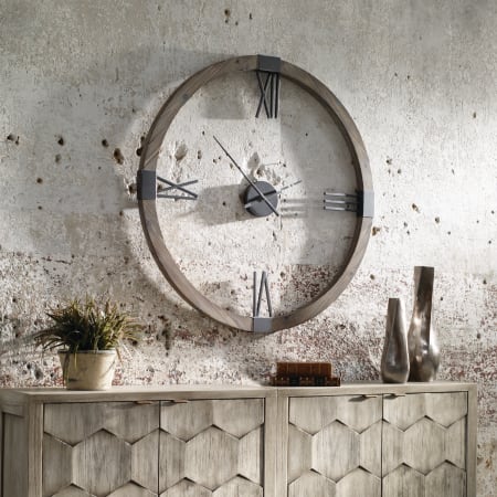 A large image of the Uttermost 06454 Marcelo Clock Lifestyle