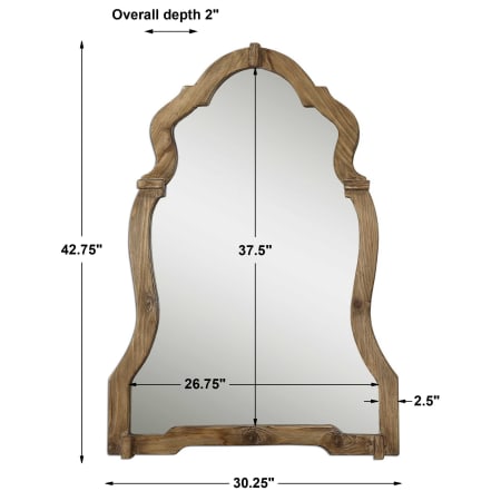 A large image of the Uttermost 7632 Dimensions