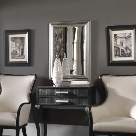 A large image of the Uttermost 12005 B Lifestyle 2 of Stuart Mirror