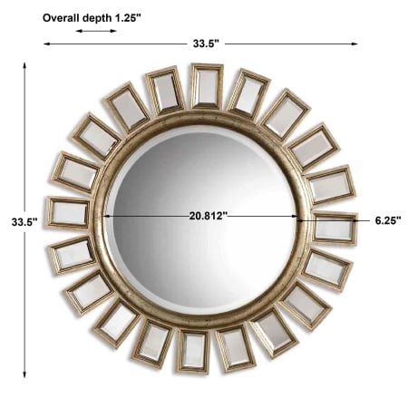 A large image of the Uttermost 14076 B Dimensions