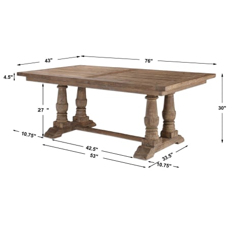 A large image of the Uttermost 24557 Table Dimensions