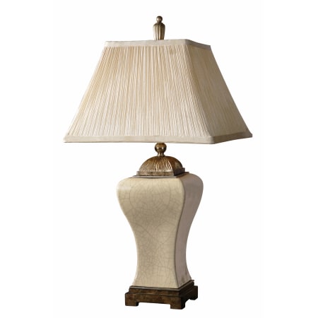 A large image of the Uttermost 27728 Crackled Aged Ivory Porcelain With Heavily Antiqued Champagne Details