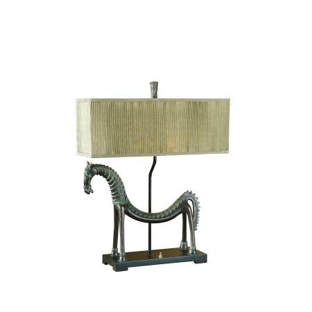 A large image of the Uttermost 27907-1 Heavily Antiqued Gold Leaf With A Bronze Base