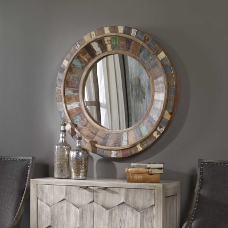 A large image of the Uttermost 04017 Jeremiah Mirror Lifestyle