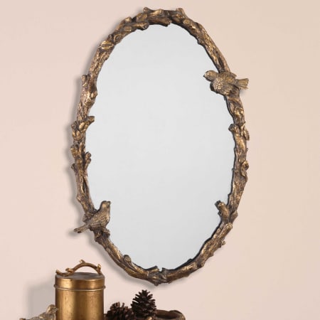 A large image of the Uttermost 13575 P Paza Mirror Lifestyle