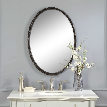 A large image of the Uttermost 01101 B Sherise Mirror in Bronze