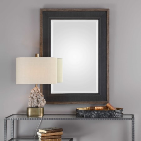 A large image of the Uttermost 09377 Stavely Mirror Lifestyle