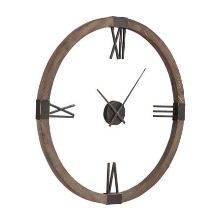 A large image of the Uttermost 06454 Marcelo Clock - Angled View