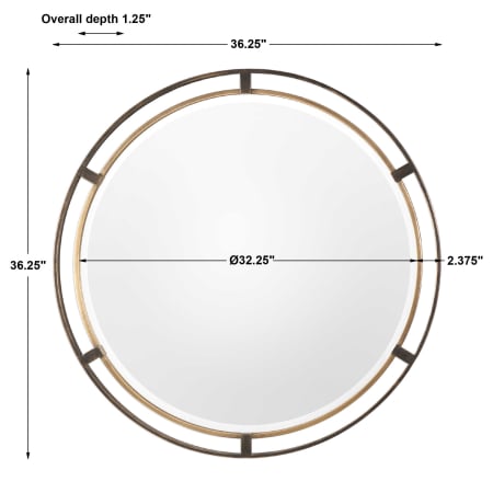 A large image of the Uttermost 09332 Dimensions