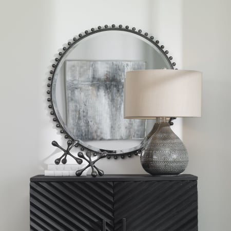 A large image of the Uttermost 09691-TAZA Distressed Black