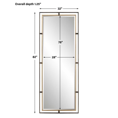 A large image of the Uttermost 09776-CARRIZO-TALL-MIRROR Dimensions